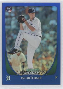 2011 Bowman Draft Picks & Prospects - Chrome - Blue Refractor #107 - Jacob Turner /199