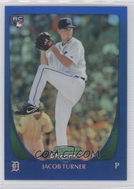 2011 Bowman Draft Picks & Prospects - Chrome - Blue Refractor #107 - Jacob Turner /199