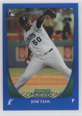 2011 Bowman Draft Picks & Prospects - Chrome - Blue Refractor #16 - Jose Ceda /199