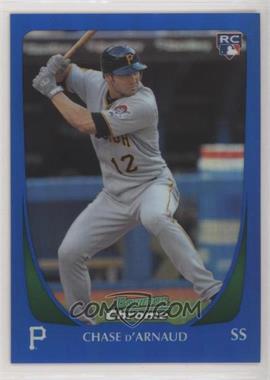 2011 Bowman Draft Picks & Prospects - Chrome - Blue Refractor #28 - Chase d'Arnaud /199