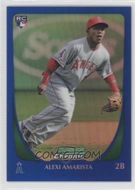 2011 Bowman Draft Picks & Prospects - Chrome - Blue Refractor #3 - Alexi Amarista /199