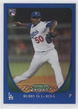 2011 Bowman Draft Picks & Prospects - Chrome - Blue Refractor #30 - Rubby De La Rosa /199