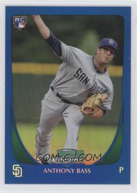 2011 Bowman Draft Picks & Prospects - Chrome - Blue Refractor #4 - Anthony Bass /199