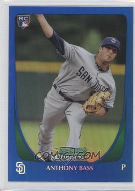 2011 Bowman Draft Picks & Prospects - Chrome - Blue Refractor #4 - Anthony Bass /199