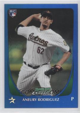 2011 Bowman Draft Picks & Prospects - Chrome - Blue Refractor #74 - Aneury Rodriguez /199