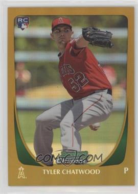 2011 Bowman Draft Picks & Prospects - Chrome - Gold Refractor #10 - Tyler Chatwood /50