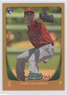 2011 Bowman Draft Picks & Prospects - Chrome - Gold Refractor #10 - Tyler Chatwood /50