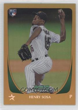 2011 Bowman Draft Picks & Prospects - Chrome - Gold Refractor #21 - Henry Sosa /50