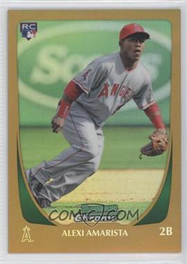 2011 Bowman Draft Picks & Prospects - Chrome - Gold Refractor #3 - Alexi Amarista /50 [Noted]