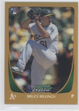 2011 Bowman Draft Picks & Prospects - Chrome - Gold Refractor #6 - Bruce Billings /50