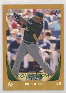 2011 Bowman Draft Picks & Prospects - Chrome - Gold Refractor #81 - Eric Sogard /50 [Noted]