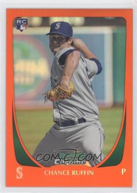 2011 Bowman Draft Picks & Prospects - Chrome - Orange Refractor #105 - Chance Ruffin /25