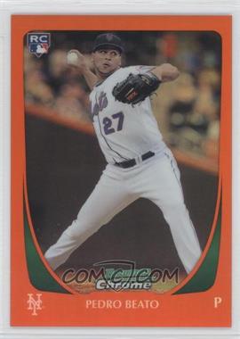 2011 Bowman Draft Picks & Prospects - Chrome - Orange Refractor #5 - Pedro Beato /25