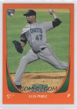 2011 Bowman Draft Picks & Prospects - Chrome - Orange Refractor #69 - Luis Perez /25