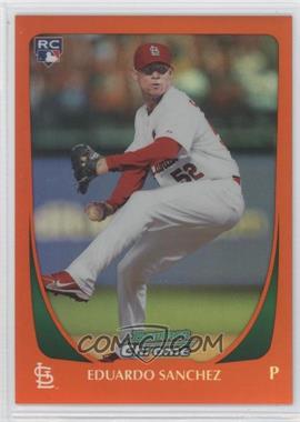 2011 Bowman Draft Picks & Prospects - Chrome - Orange Refractor #76 - Eduardo Sanchez /25