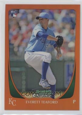 2011 Bowman Draft Picks & Prospects - Chrome - Orange Refractor #85 - Everett Teaford /25