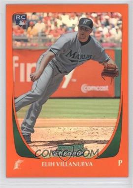 2011 Bowman Draft Picks & Prospects - Chrome - Orange Refractor #96 - Elih Villanueva /25