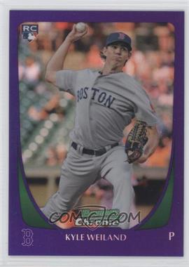 2011 Bowman Draft Picks & Prospects - Chrome - Retail Purple Refractor #102 - Kyle Weiland