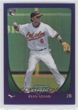 2011 Bowman Draft Picks & Prospects - Chrome - Retail Purple Refractor #2 - Ryan Adams [Noted]