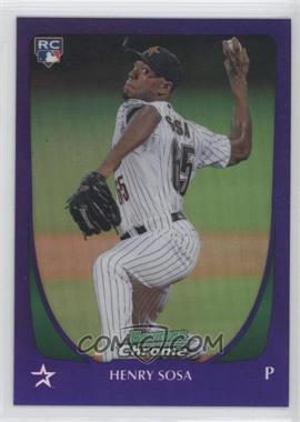 2011 Bowman Draft Picks & Prospects - Chrome - Retail Purple Refractor #21 - Henry Sosa