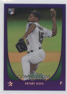 2011 Bowman Draft Picks & Prospects - Chrome - Retail Purple Refractor #21 - Henry Sosa