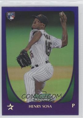 2011 Bowman Draft Picks & Prospects - Chrome - Retail Purple Refractor #21 - Henry Sosa