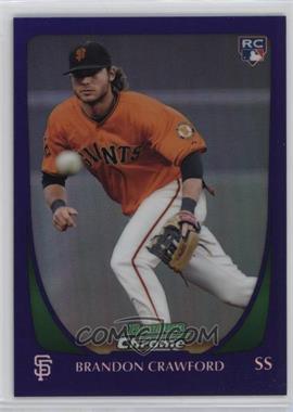 2011 Bowman Draft Picks & Prospects - Chrome - Retail Purple Refractor #25 - Brandon Crawford