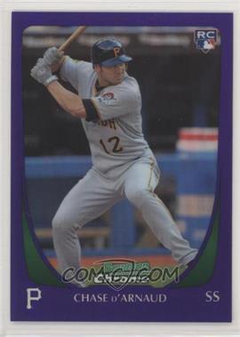 2011 Bowman Draft Picks & Prospects - Chrome - Retail Purple Refractor #28 - Chase d'Arnaud