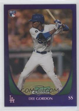 2011 Bowman Draft Picks & Prospects - Chrome - Retail Purple Refractor #40 - Dee Gordon