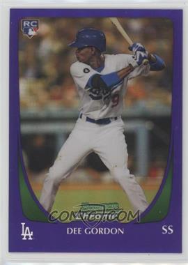 2011 Bowman Draft Picks & Prospects - Chrome - Retail Purple Refractor #40 - Dee Gordon