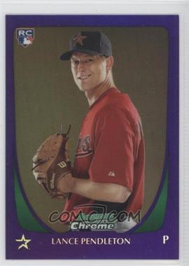 2011 Bowman Draft Picks & Prospects - Chrome - Retail Purple Refractor #68 - Lance Pendleton