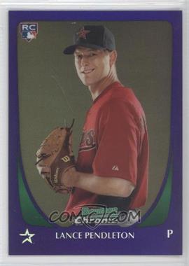 2011 Bowman Draft Picks & Prospects - Chrome - Retail Purple Refractor #68 - Lance Pendleton