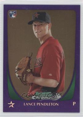 2011 Bowman Draft Picks & Prospects - Chrome - Retail Purple Refractor #68 - Lance Pendleton