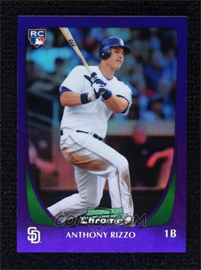 2011 Bowman Draft Picks & Prospects - Chrome - Retail Purple Refractor #70 - Anthony Rizzo