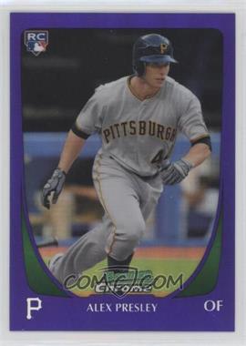 2011 Bowman Draft Picks & Prospects - Chrome - Retail Purple Refractor #72 - Alex Presley