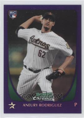 2011 Bowman Draft Picks & Prospects - Chrome - Retail Purple Refractor #74 - Aneury Rodriguez