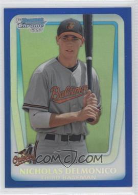 2011 Bowman Draft Picks & Prospects - Chrome Prospects - Blue Refractor #BDPP26 - Nicholas Delmonico /199