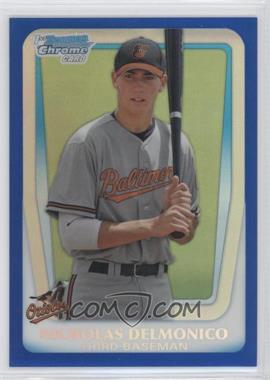 2011 Bowman Draft Picks & Prospects - Chrome Prospects - Blue Refractor #BDPP26 - Nicholas Delmonico /199