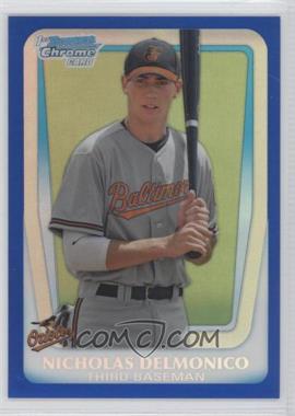 2011 Bowman Draft Picks & Prospects - Chrome Prospects - Blue Refractor #BDPP26 - Nicholas Delmonico /199