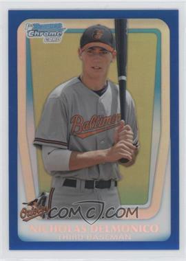 2011 Bowman Draft Picks & Prospects - Chrome Prospects - Blue Refractor #BDPP26 - Nicholas Delmonico /199