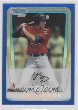 2011 Bowman Draft Picks & Prospects - Chrome Prospects - Blue Refractor #BDPP81 - George Springer /199