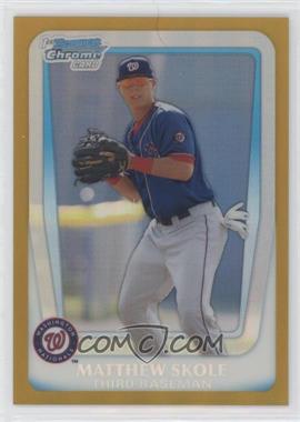 2011 Bowman Draft Picks & Prospects - Chrome Prospects - Gold Refractor #BDPP15 - Matthew Skole /50