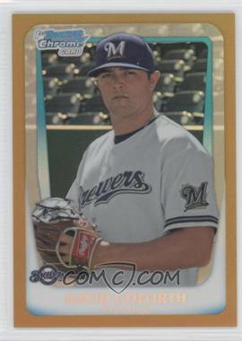 2011 Bowman Draft Picks & Prospects - Chrome Prospects - Gold Refractor #BDPP50 - David Goforth /50