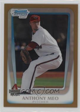 2011 Bowman Draft Picks & Prospects - Chrome Prospects - Gold Refractor #BDPP59 - Anthony Meo /50