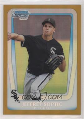 2011 Bowman Draft Picks & Prospects - Chrome Prospects - Gold Refractor #BDPP79 - Jeffrey Soptic /50