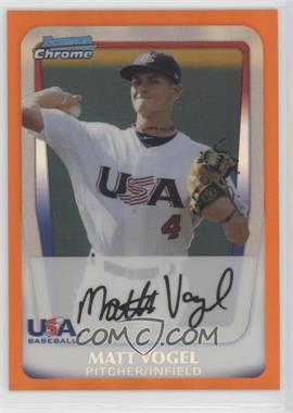 2011 Bowman Draft Picks & Prospects - Chrome Prospects - Orange Refractor #BDPP110 - Matt Vogel /25