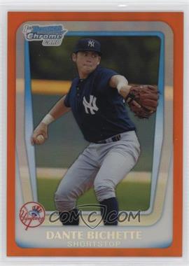 2011 Bowman Draft Picks & Prospects - Chrome Prospects - Orange Refractor #BDPP12 - Dante Bichette /25