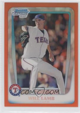 2011 Bowman Draft Picks & Prospects - Chrome Prospects - Orange Refractor #BDPP20 - Will Lamb /25