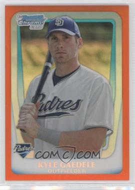 2011 Bowman Draft Picks & Prospects - Chrome Prospects - Orange Refractor #BDPP23 - Kyle Gaedele /25