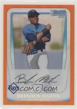 2011 Bowman Draft Picks & Prospects - Chrome Prospects - Orange Refractor #BDPP55 - Brandon Martin /25